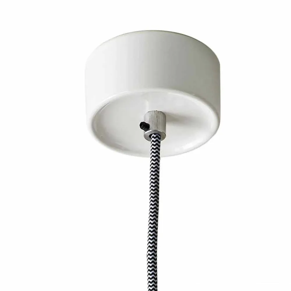 Viadurini Lighting Moderne Pendelleuchten-Pendelleuchte aus Keramik und modernem Aluminium in Italien, Asien