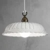 Il Fanale Pendelleuchten Shabby Chic-Pendelleuchte aus Keramik im Liberty Stil Ø42 Anita