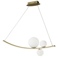 Viadurini Lighting Designer Pendelleuchten-Pendelleuchte aus lackiertem Metall und mundgeblasenem Glas - Partridge