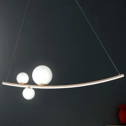 Viadurini Lighting Designer Pendelleuchten-Pendelleuchte aus lackiertem Metall und mundgeblasenem Glas - Partridge