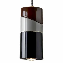 Viadurini Lighting Moderne Pendelleuchten-Pendelleuchte aus Messing und moderner farbiger Keramik, hergestellt in Italien, Asien