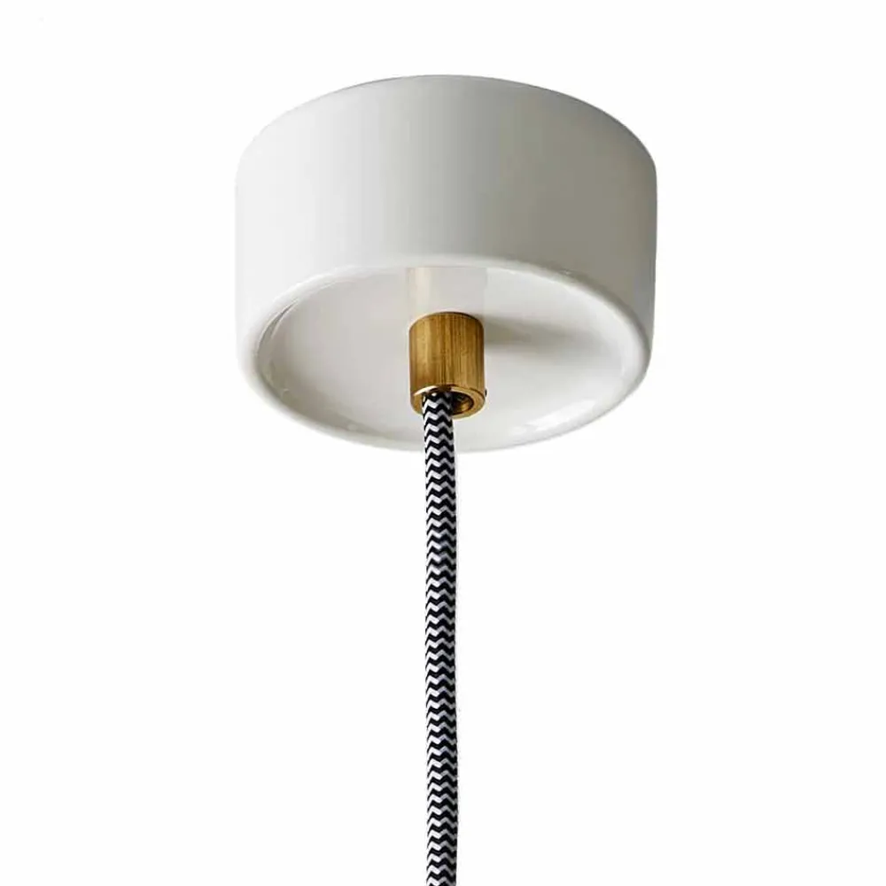 Viadurini Lighting Moderne Pendelleuchten-Pendelleuchte aus Messing und moderner farbiger Keramik, hergestellt in Italien, Asien