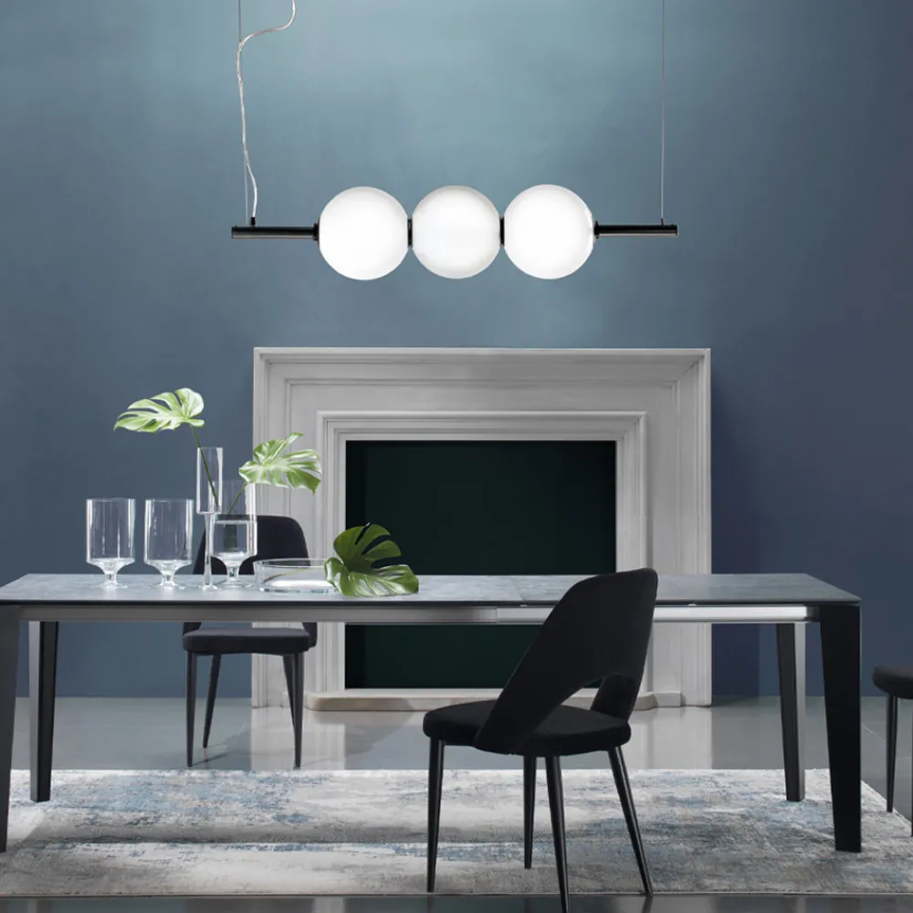 Viadurini Vetro di Venezia Murano Lampen|Moderne Pendelleuchten-Pendelleuchte aus mundgeblasenem Venedig Glas 95 cm - Jupiter