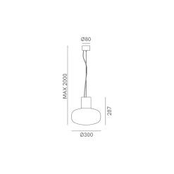 Viadurini Lighting Pendelleuchten Vintage-Pendelleuchte aus transparentem oder satiniertem Glas, hergestellt in Italien – Lucciola