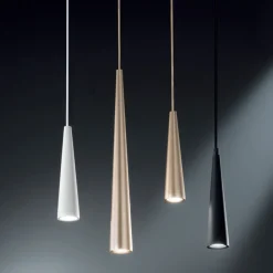 Viadurini Lighting Designer Pendelleuchten-Pendelleuchte aus weißem, schwarzem oder goldenem Metall 2 Größen - Girotondo