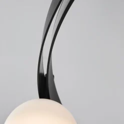 Viadurini Lighting Designer Pendelleuchten-Pendelleuchte im ovalen Design aus schwarzem Aluminium mit Kugeln und Strahlern - Exodus