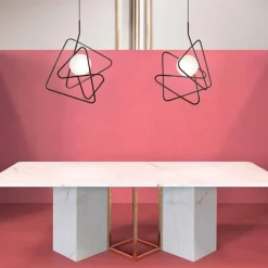 Viadurini Lighting Designer Pendelleuchten-Pendelleuchte in modernem Stahl 60xH60xL.cavo200cm, Adele