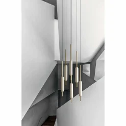 Il Fanale Designer Pendelleuchten-Pendelleuchte mit 1, 3 oder 6 Leuchten in Messing Modernes Design - Typha von