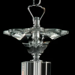 Viadurini Lighting Klassische Kronleuchter-Pendelleuchte mit 3 Leuchten in Glas und Ivy Kristall, hergestellt in Italien