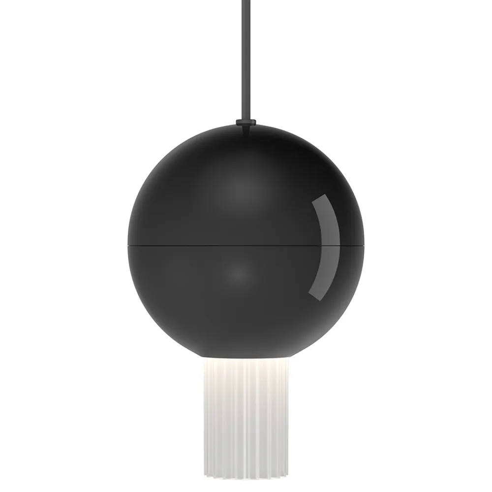 Viadurini Lighting Moderne Pendelleuchten-Pendelleuchte mit Canneté-Glaszylinder Made in Italy - Oris