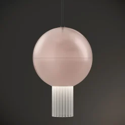 Viadurini Lighting Moderne Pendelleuchten-Pendelleuchte mit Canneté-Glaszylinder Made in Italy - Oris