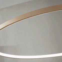 Viadurini Lighting Moderne Pendelleuchten-Pendelleuchte mit horizontaler runder LED-Leuchte aus Metall – Maulbeere