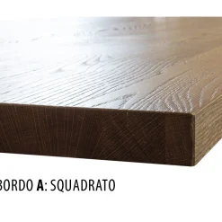 Viadurini Living Esstische Nach Mass|Esstische-Plattierter Tisch aus Asteiche furniert und Metall Made in Italy - Luanda