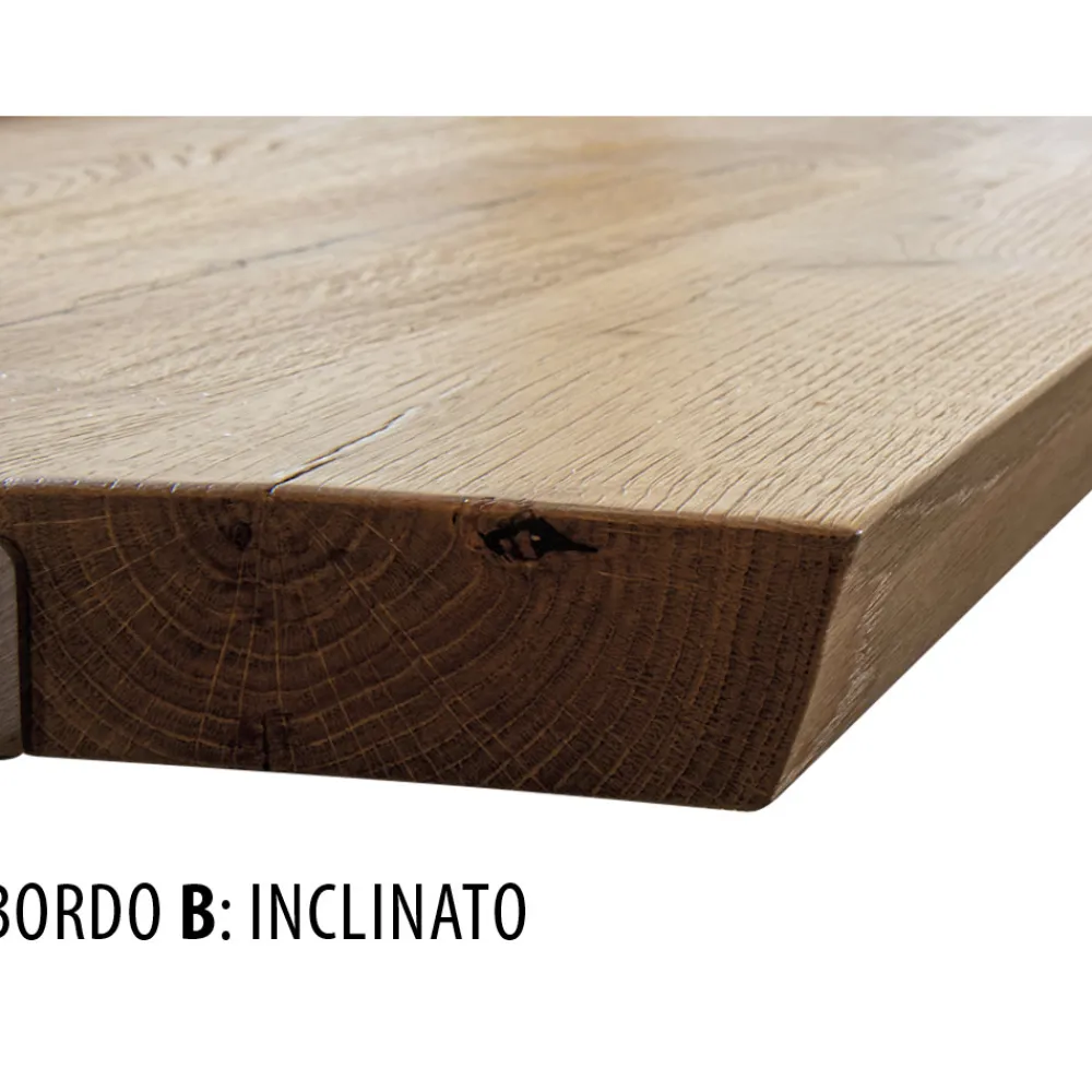 Viadurini Living Esstische Nach Mass|Esstische-Plattierter Tisch aus Asteiche furniert und Kristall Made in Italy - Vicente