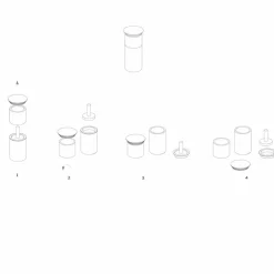 Viadurini Kitchen Küchenzubehör-Platzsparendes Zubehör für Küchengeräte aus Marmor, Holz und Stahl - Astoria