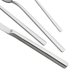 Viadurini Kitchen Besteck Set-Poliertes Edelstahl Besteck leerer Griff modernes Design 24 Stück - Schwanz