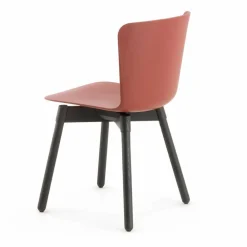 Viadurini Living Moderne Stühle-Polypropylen Stuhl mit gebeizter Eichenbasis Made in Italy, 2 Stück - Scandio