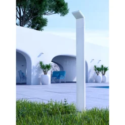 Viadurini Lighting Gartenlampion-Projektor, LED-Außenstrahler aus weißem oder schwarzem Aluminium - Garten