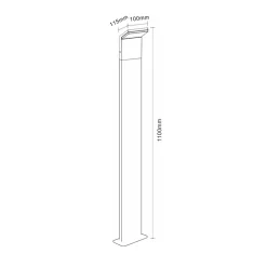 Viadurini Lighting Gartenlampion-Projektor, LED-Außenstrahler aus weißem oder schwarzem Aluminium - Garten