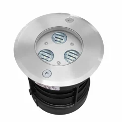 Viadurini Lighting Gartenlampion-Projektor, Rundstrahler mit Außen-LED aus Edelstahl - Dakota