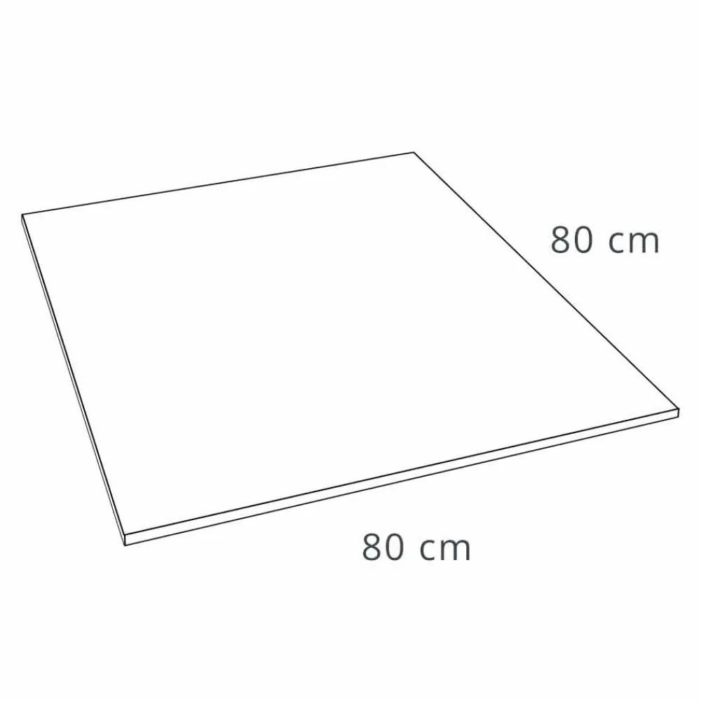 Viadurini Bathroom Quadratische Duschwannen-Quadratische Duschwanne 80x80 in modernem Design mit Harzbetoneffekt - Cupio