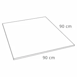 Viadurini Bathroom Quadratische Duschwannen-Quadratische Duschwanne 90x90 Betoneffekt mit Stahlgitter - Cupio