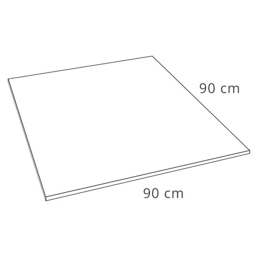 Viadurini Bathroom Quadratische Duschwannen-Quadratische Duschwanne 90x90 Betoneffekt mit Stahlgitter - Cupio