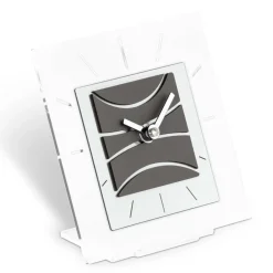 Viadurini Time Design Tischuhren-Quadratische Tischuhr aus transparentem Methacrylat, hergestellt in Italien – seltsam