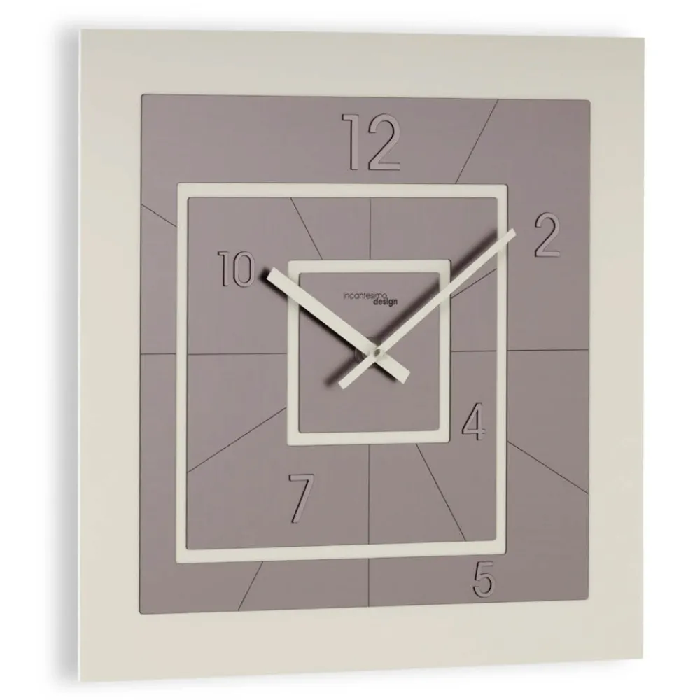 Viadurini Time Design Wanduhren-Quadratische Uhr aus halbgeschäumtem PVC mit hoher Dichte, hergestellt in Italien – kreativ