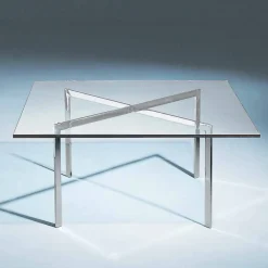 Viadurini Living Moderne Couchtische-Quadratischer Couchtisch aus gehärtetem Glas Made in Italy - Madrid