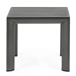 Viadurini in the Garden Garten Beistelltisch-Quadratischer Couchtisch im Freien aus lackiertem Aluminium, Homemotion 2 Stück - Marius