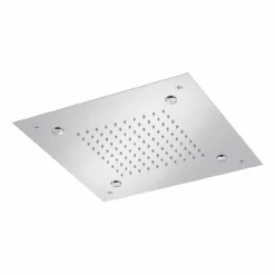 Viadurini Taps Duschköpfe-Quadratischer Duschkopf aus Edelstahl mit Verneblern Made in Italy - Selmo