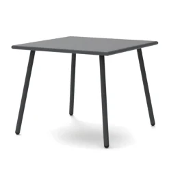 Viadurini in the Garden Gartentische Fest-Quadratischer Gartentisch aus verzinktem Stahl Made in Italy - Elvia