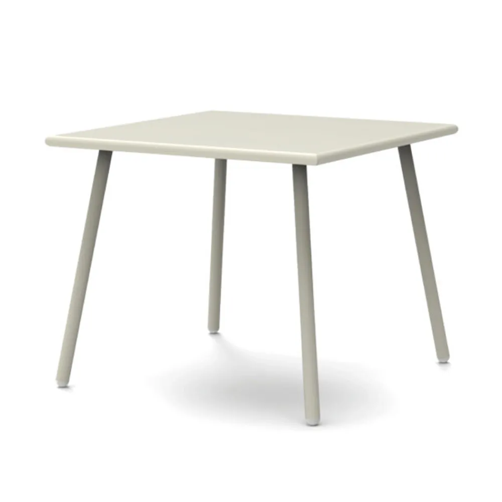 Viadurini in the Garden Gartentische Fest-Quadratischer Gartentisch aus verzinktem Stahl Made in Italy - Elvia