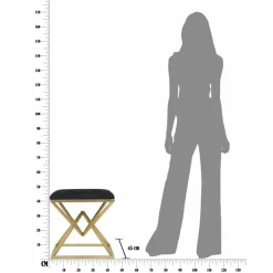 Viadurini Living Küchenhocker-Quadratischer Hocker im modernen Design aus Eisen und Stoff - Jelly