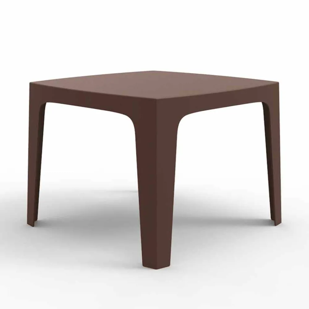 Vondom Gartentische Fest-Quadratischer Outdoor-Tisch Solid Polypropylen, modernes Design,4 Stück