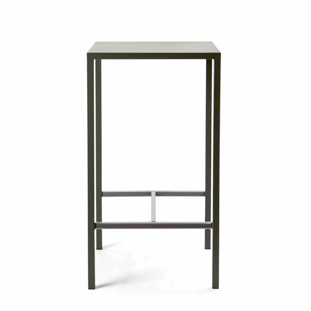 Viadurini in the Garden Garten Beistelltisch-Quadratischer Stehtisch aus lackiertem Metall im Freien Hergestellt in Italien - Fada