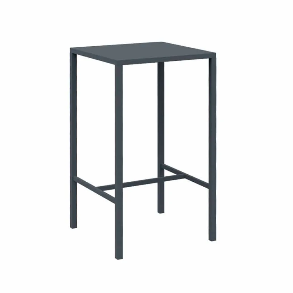 Viadurini in the Garden Garten Beistelltisch-Quadratischer Stehtisch aus lackiertem Metall im Freien Hergestellt in Italien - Fada