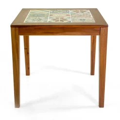 Viadurini in the Garden Gartentische Aus Teakholz-Quadratischer Tisch aus Akazienholz und Keramikplatte - Technical