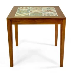 Viadurini in the Garden Gartentische Aus Teakholz-Quadratischer Tisch aus Akazienholz und Keramikplatte - Technical