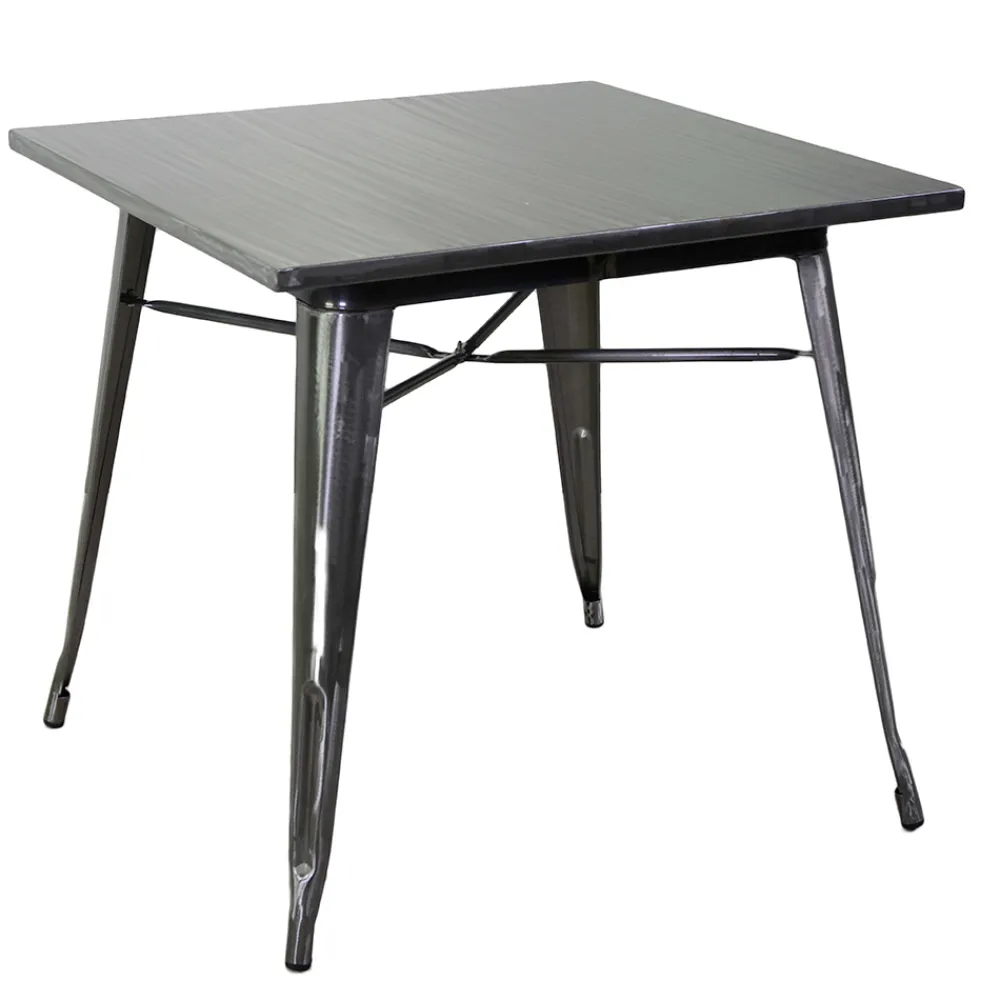 Viadurini in the Garden Gartentische Aus Aluminium-Quadratischer Tisch aus Eisen für Innen und Außen - Schreibwaren