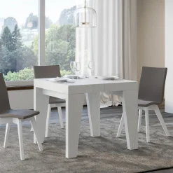 Viadurini Living Ausziehbare Esstische-Quadratischer Tisch, ausziehbar auf 246 cm, aus Holz, hergestellt in Italien – Blume