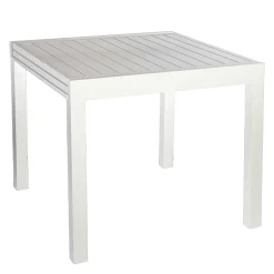 Viadurini in the Garden Gartentische Aus Aluminium|Ausziehbare Gartentische-Quadratischer Tisch ausziehbar auf 180 cm aus Aluminium - Marker