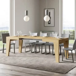 Viadurini Living Ausziehbare Esstische-Quadratischer Tisch, ausziehbar auf 440 cm, aus Holz, hergestellt in Italien – Blume