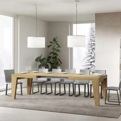 Viadurini Living Ausziehbare Esstische-Quadratischer Tisch, ausziehbar auf 440 cm, aus Holz, hergestellt in Italien – Blume