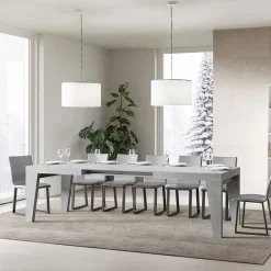 Viadurini Living Ausziehbare Esstische-Quadratischer Tisch, ausziehbar auf 440 cm, aus Holz, hergestellt in Italien – Blume