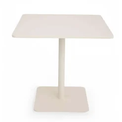 Viadurini in the Garden Gartentische Aus Aluminium-Quadratischer Tisch 80x80 cm Outdoor aus Beige Aluminium - Alfresco