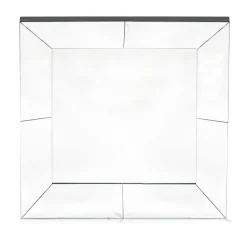 Viadurini Living Wandspiegel-Quadratischer Wandspiegel mit MDF-Struktur komplett mit Haken - Sisio