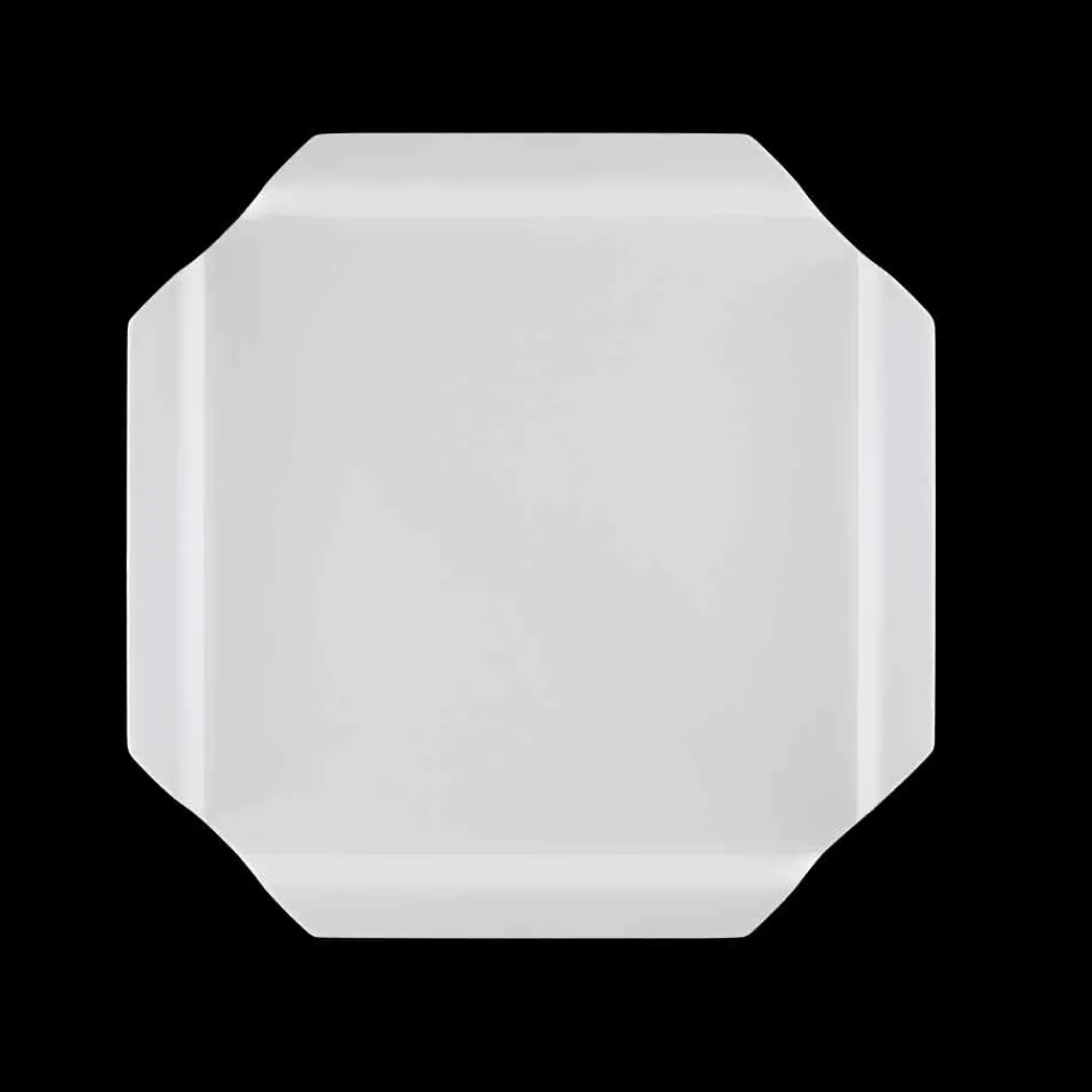 Viadurini Kitchen Küchenzubehör-Quadratisches Küchentablett aus weißem Corian mit Ecken Made in Italy - Ivanova