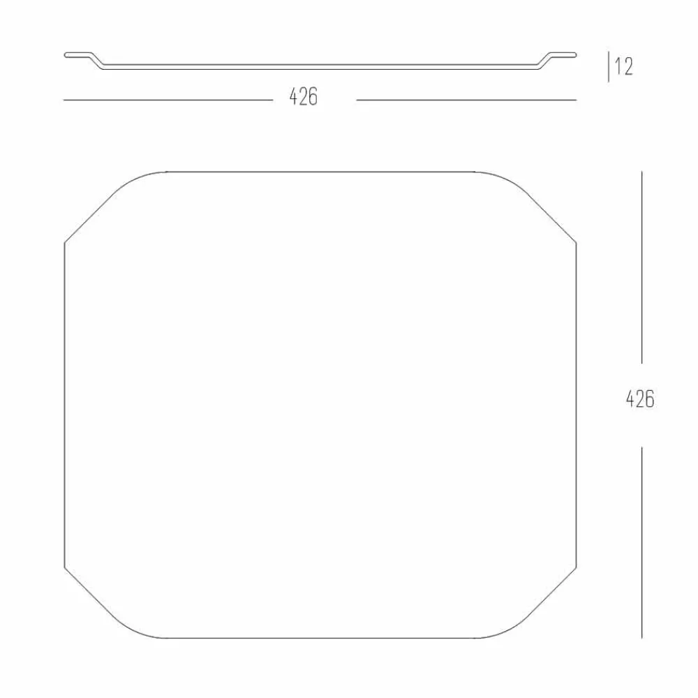 Viadurini Kitchen Küchenzubehör-Quadratisches Küchentablett aus weißem Corian mit Ecken Made in Italy - Ivanova